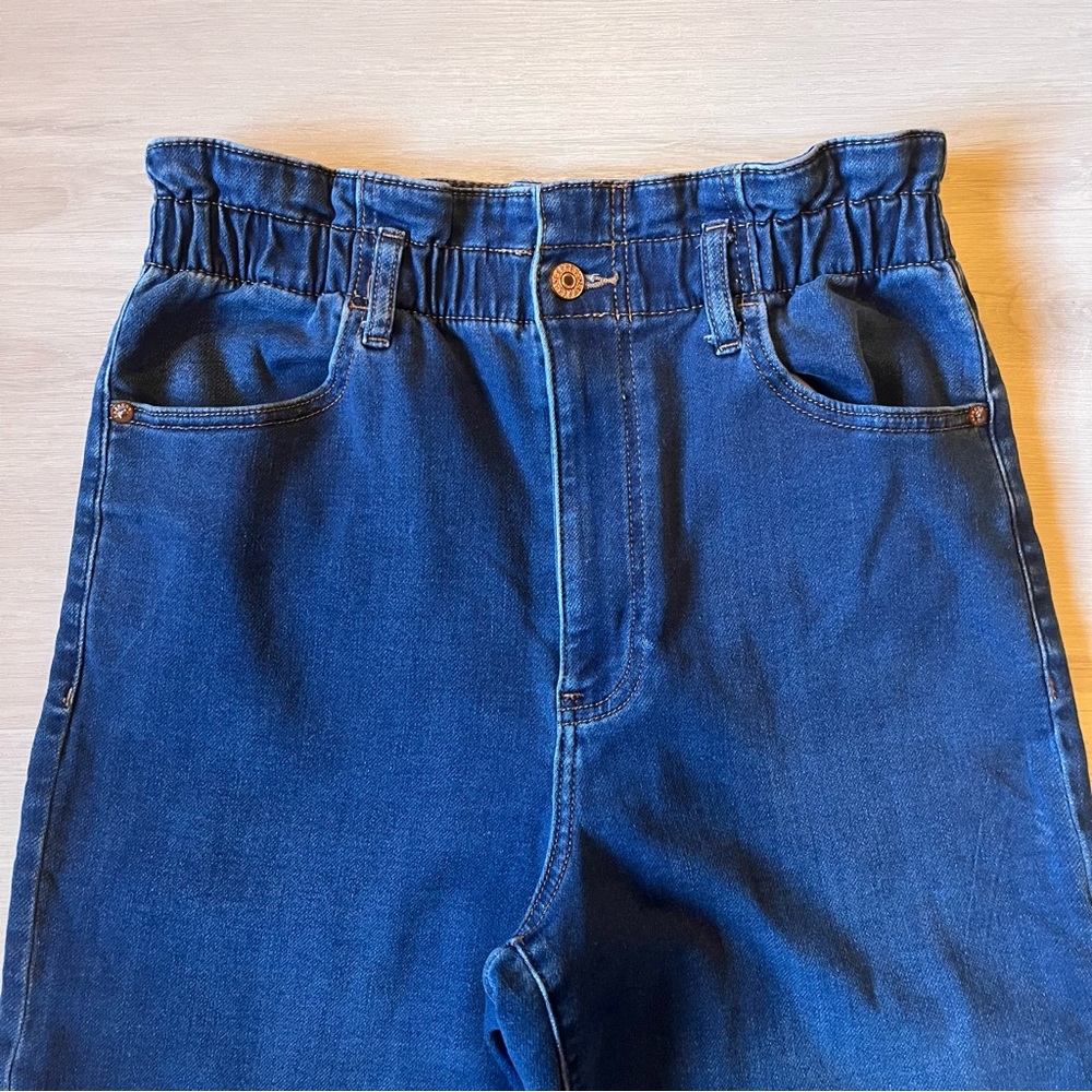 Express Women's Super High Rise Supersoft Knit Jogger Dark Blue Jeans Size 10R - Picture 2 of 6